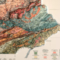 3D Raised Relief Map Pennsylvania – Framed Walnut, Topographic Terrain Artwork 3D - YinzerShop