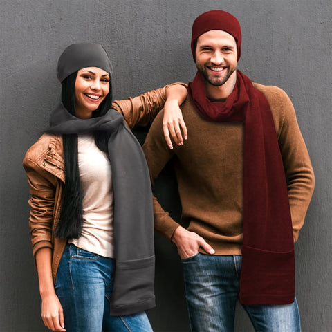4 in 1 Scarf | Penn State University Jimmy Bean Unisex Winter Accessory with Pocket Scarf - YinzerShop