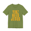 Yinz Need Jesus - Short Sleeve Tee T-Shirt Printify Heather Green XS 