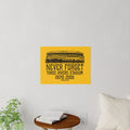 Pittsburgh Never Forget Three River Stadium - Wall Decal Wall Decal Printify   