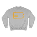 Pittsburgh, Pennsylvania, Home - Champion Crewneck Sweatshirt Sweatshirt Printify Light Steel S 