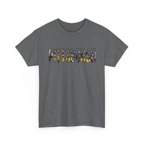 Pittsburgh Football Players - Unisex Heavy Cotton Tee