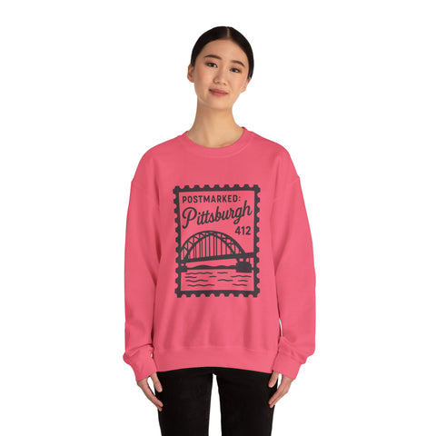 Vintage Pittsburgh Stamp - Heavy Blend™ Crewneck Sweatshirt