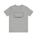 Love Pittsburgh Pennsylvania Short Sleeve T-Shirt  - Unisex bella+canvas 3001 T-Shirt Printify Athletic Heather S 