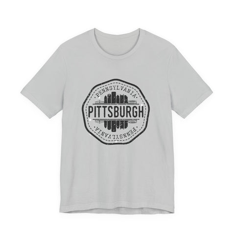 Pittsburgh City Stamp - Short Sleeve T-Shirt