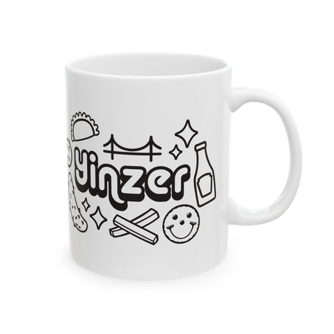 Yinzer Icon Doodles -  Coffee Mugs (11oz, 15oz)