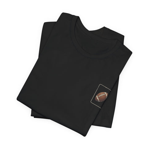 Benchwarmer Dog Football T‑Shirt — "Benched Again Somehow" Graphic Tee