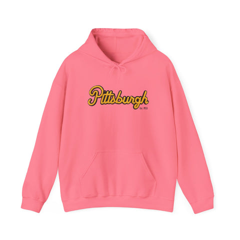 Pittsburgh Faux Embroidery Unisex Heavy Blend™ Hooded Sweatshirt