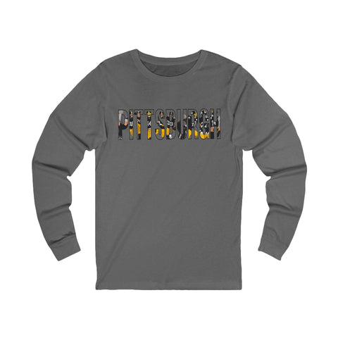 Pittsburgh Football Players - Unisex Long Sleeve Tee