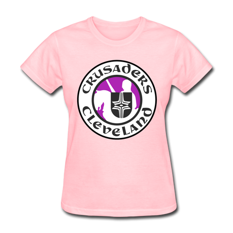 Cleveland Crusaders Women's T-Shirt  Vintage Ice Hockey pink S 