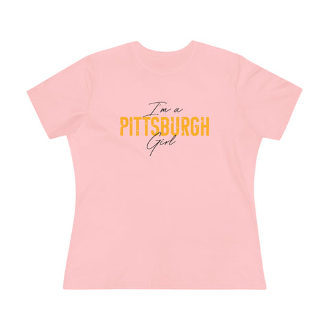 I'm a Pittsburgh Girl - Star Design - Women's Premium Tee