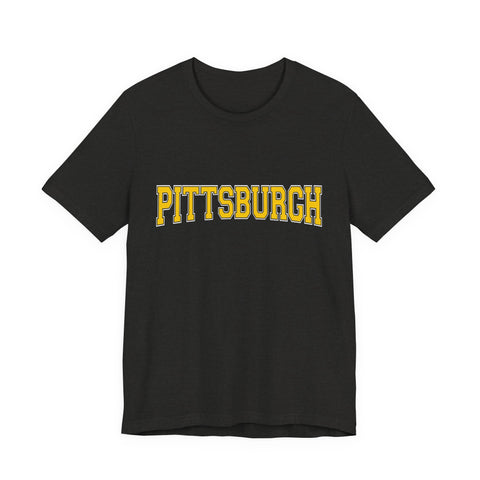 Pittsburgh Varsity Letters - Short Sleeve T-Shirt