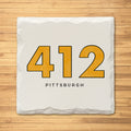 Pittsburgh Touchdown Variety Pack - Ceramic Drink Coasters - 4 Pack Coasters The Doodle Line   
