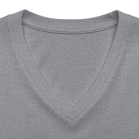 412 Bold Vertical Number Women's V-neck Tshirt — Minimalist Monochrome Graphic T-Shirt T-Shirt - YinzerShop
