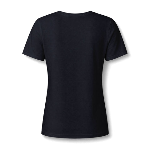 412 Bold Vertical Number Women's V-neck Tshirt — Minimalist Monochrome Graphic T-Shirt T-Shirt - YinzerShop