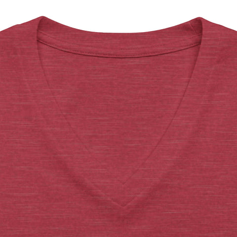 412 Bold Vertical Number Women's V-neck Tshirt — Minimalist Monochrome Graphic T-Shirt T-Shirt - YinzerShop