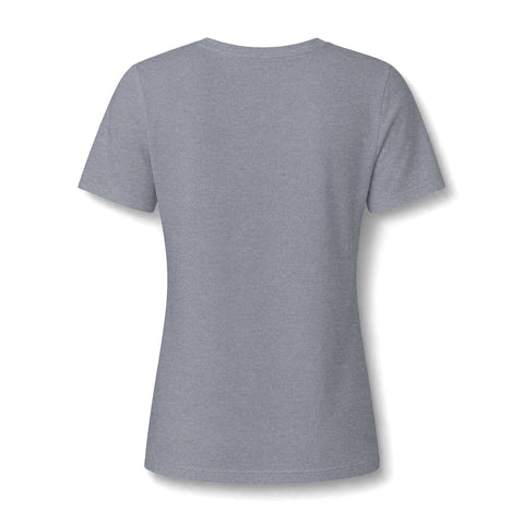 412 Bold Vertical Number Women's V-neck Tshirt — Minimalist Monochrome Graphic T-Shirt T-Shirt - YinzerShop