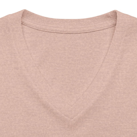 412 Bold Vertical Number Women's V-neck Tshirt — Minimalist Monochrome Graphic T-Shirt T-Shirt - YinzerShop