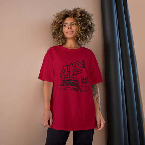 412 Icon - Champion T425 T-Shirt T-Shirt - YinzerShop