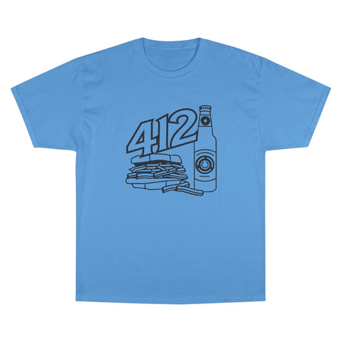 412 Icon - Champion T425 T-Shirt T-Shirt - YinzerShop