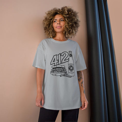 412 Icon - Champion T425 T-Shirt T-Shirt - YinzerShop