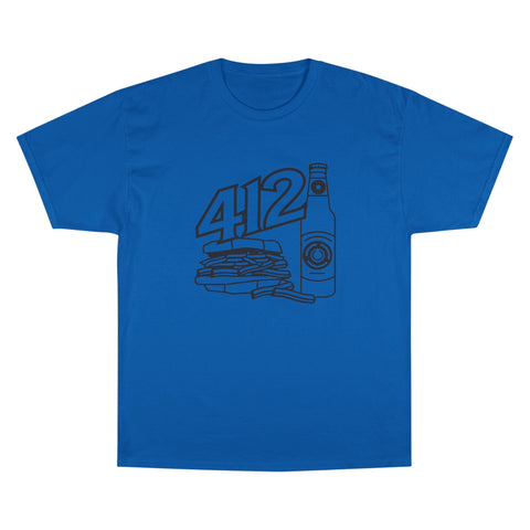 412 Icon - Champion T425 T-Shirt T-Shirt - YinzerShop