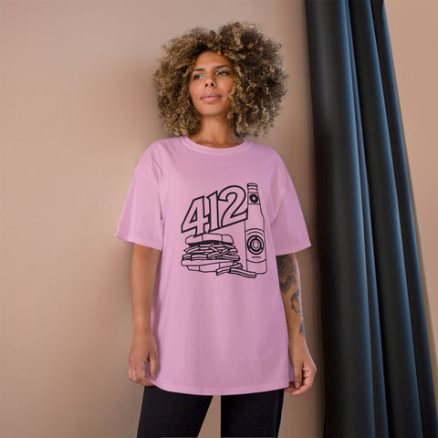 412 Icon - Champion T425 T-Shirt T-Shirt - YinzerShop