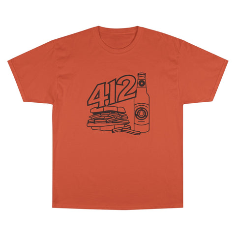 412 Icon - Champion T425 T-Shirt T-Shirt - YinzerShop