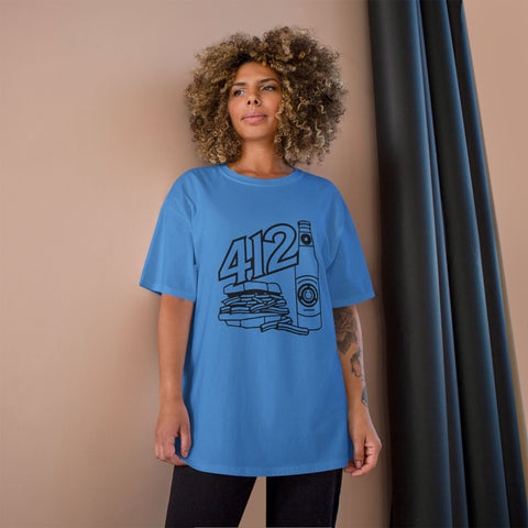 412 Icon - Champion T425 T-Shirt T-Shirt - YinzerShop