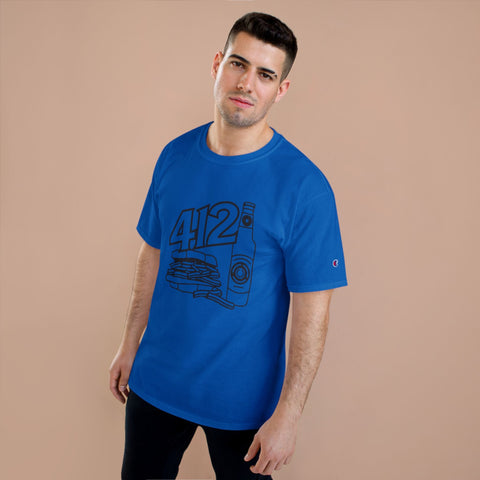 412 Icon - Champion T425 T-Shirt T-Shirt - YinzerShop
