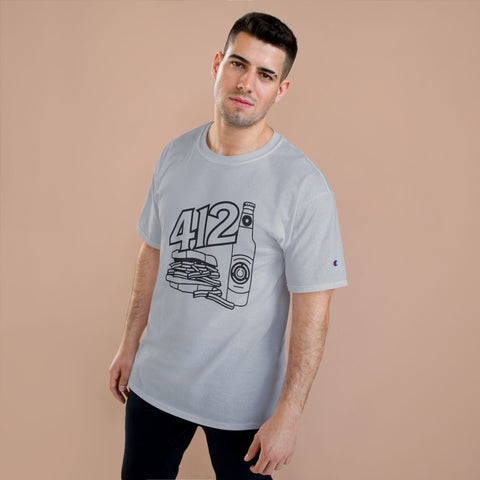 412 Icon - Champion T425 T-Shirt T-Shirt - YinzerShop