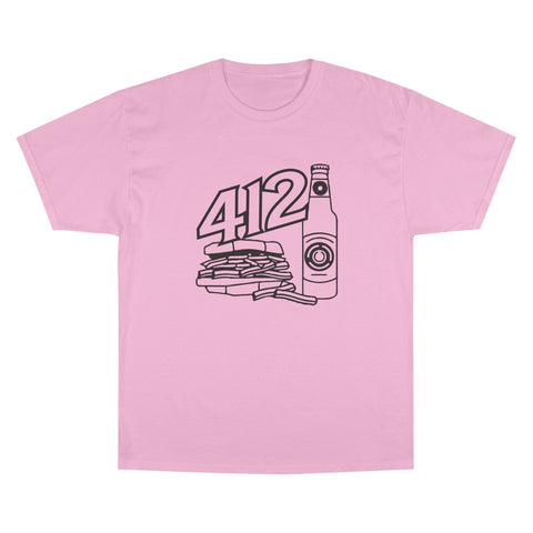 412 Icon - Champion T425 T-Shirt T-Shirt - YinzerShop