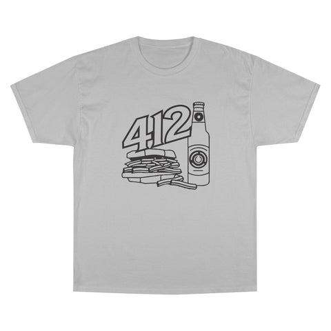 412 Icon - Champion T425 T-Shirt T-Shirt - YinzerShop