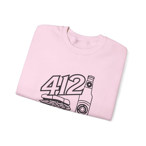 412 Icon - Gildan 18000 Heavy Blend™ Crewneck Sweatshirt Sweatshirt - YinzerShop