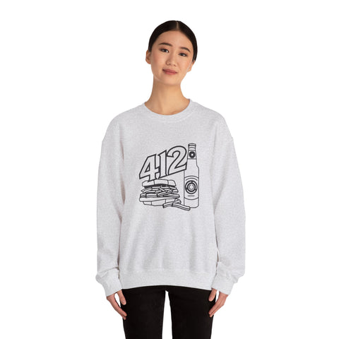 412 Icon - Gildan 18000 Heavy Blend™ Crewneck Sweatshirt Sweatshirt - YinzerShop