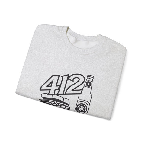 412 Icon - Gildan 18000 Heavy Blend™ Crewneck Sweatshirt Sweatshirt - YinzerShop