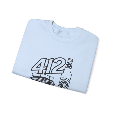 412 Icon - Gildan 18000 Heavy Blend™ Crewneck Sweatshirt Sweatshirt - YinzerShop