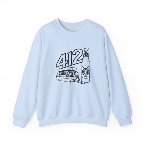 412 Icon - Gildan 18000 Heavy Blend™ Crewneck Sweatshirt Sweatshirt - YinzerShop
