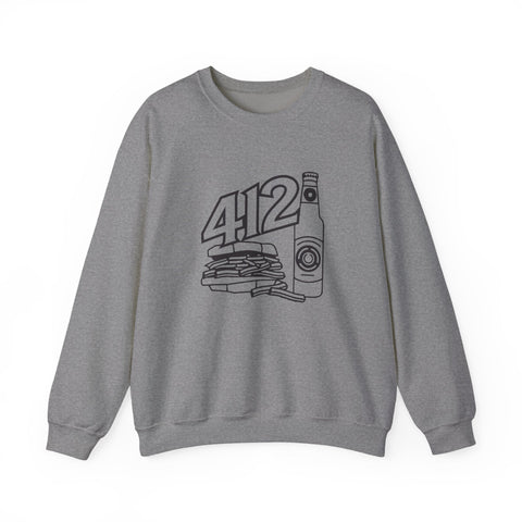 412 Icon - Gildan 18000 Heavy Blend™ Crewneck Sweatshirt Sweatshirt - YinzerShop