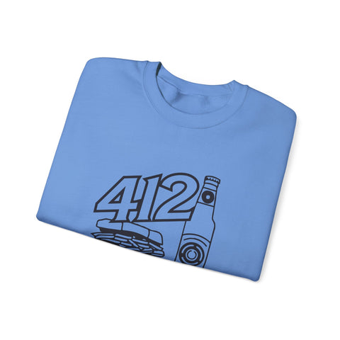 412 Icon - Gildan 18000 Heavy Blend™ Crewneck Sweatshirt Sweatshirt - YinzerShop