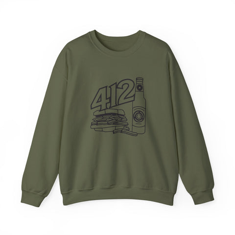 412 Icon - Gildan 18000 Heavy Blend™ Crewneck Sweatshirt Sweatshirt - YinzerShop