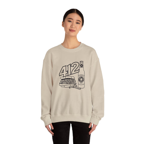 412 Icon - Gildan 18000 Heavy Blend™ Crewneck Sweatshirt Sweatshirt - YinzerShop