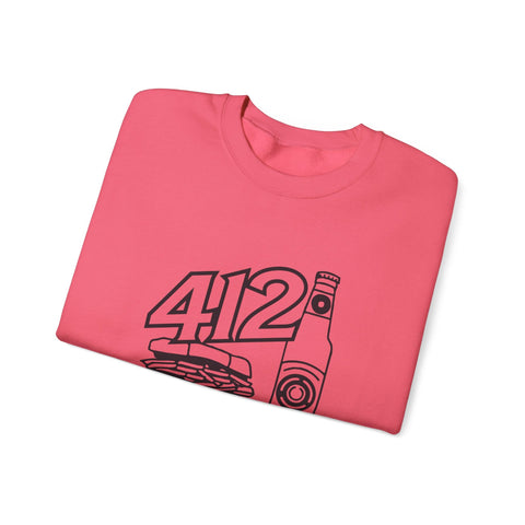 412 Icon - Gildan 18000 Heavy Blend™ Crewneck Sweatshirt Sweatshirt - YinzerShop