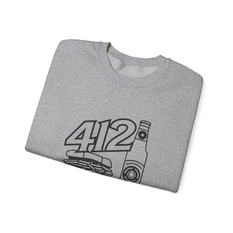 412 Icon - Gildan 18000 Heavy Blend™ Crewneck Sweatshirt Sweatshirt - YinzerShop