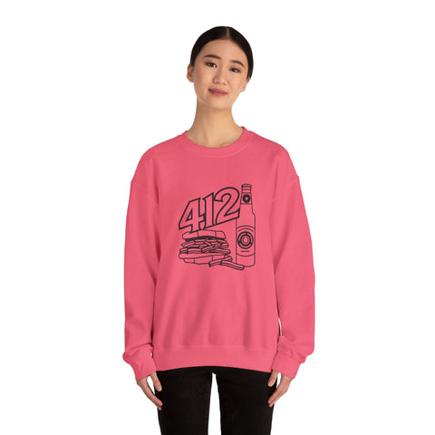 412 Icon - Gildan 18000 Heavy Blend™ Crewneck Sweatshirt Sweatshirt - YinzerShop