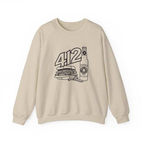 412 Icon - Gildan 18000 Heavy Blend™ Crewneck Sweatshirt Sweatshirt - YinzerShop