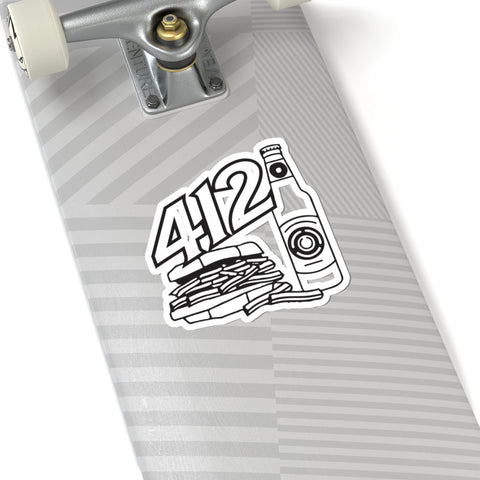412 Icon - Kiss-Cut Stickers Paper Products - YinzerShop