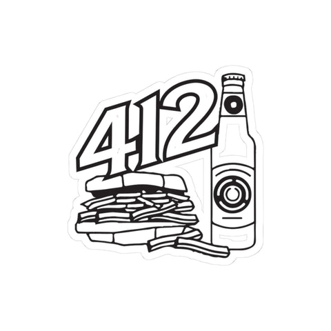412 Icon - Kiss-Cut Stickers Paper Products - YinzerShop