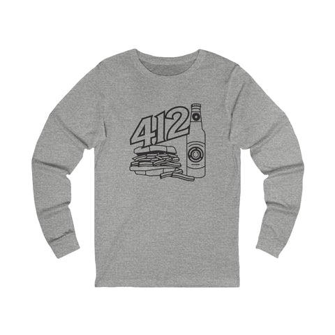 412 Icon Long Sleeve Tee Long Sleeve Shirt - YinzerShop