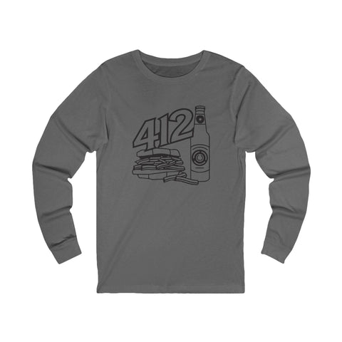 412 Icon Long Sleeve Tee Long Sleeve Shirt - YinzerShop